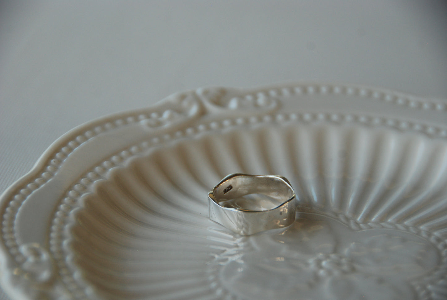 Anillo Curvo Plata 925