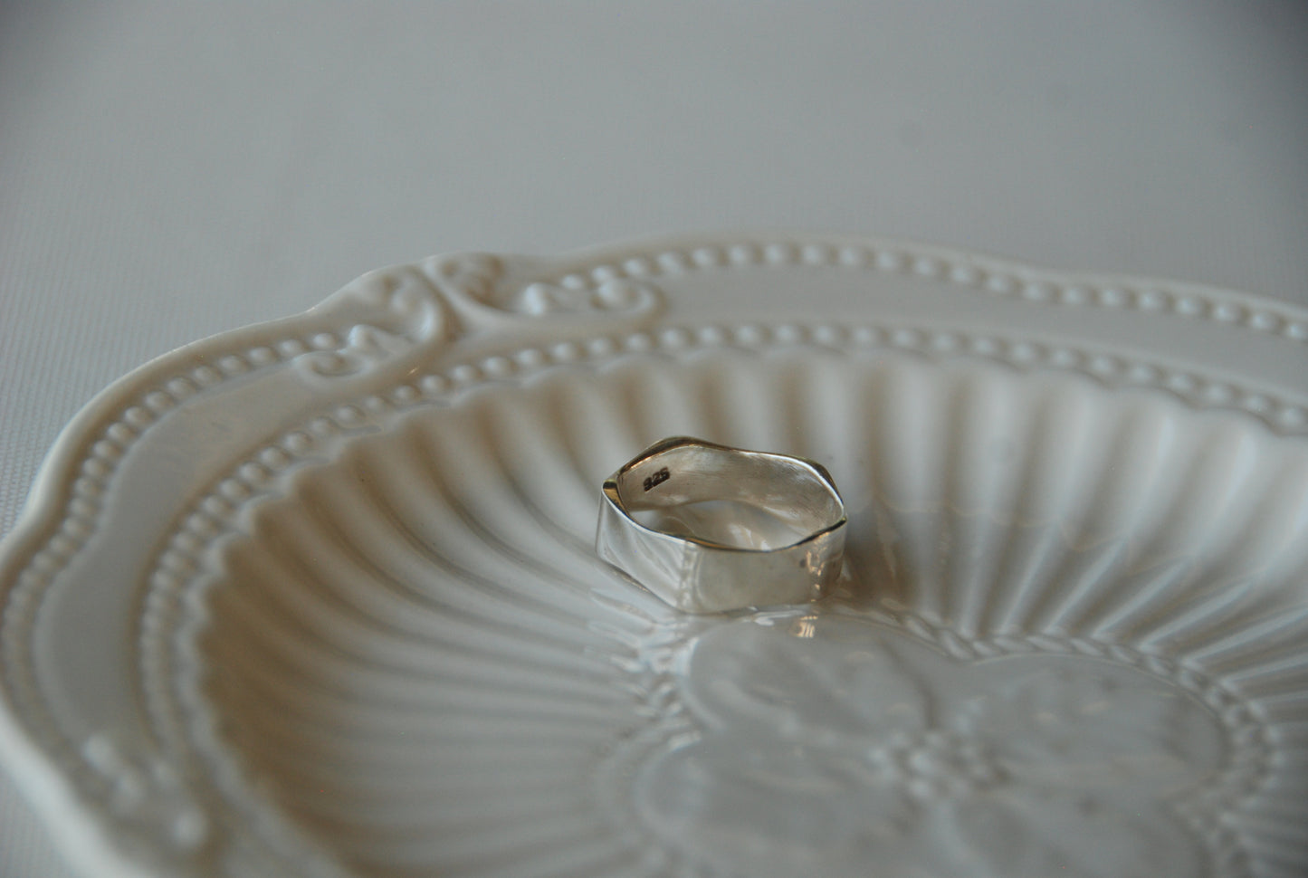 Anillo Curvo Plata 925