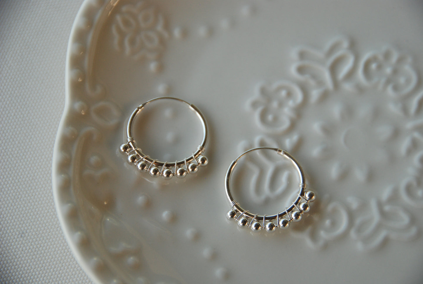 Argolla Pelotitas Plata 925