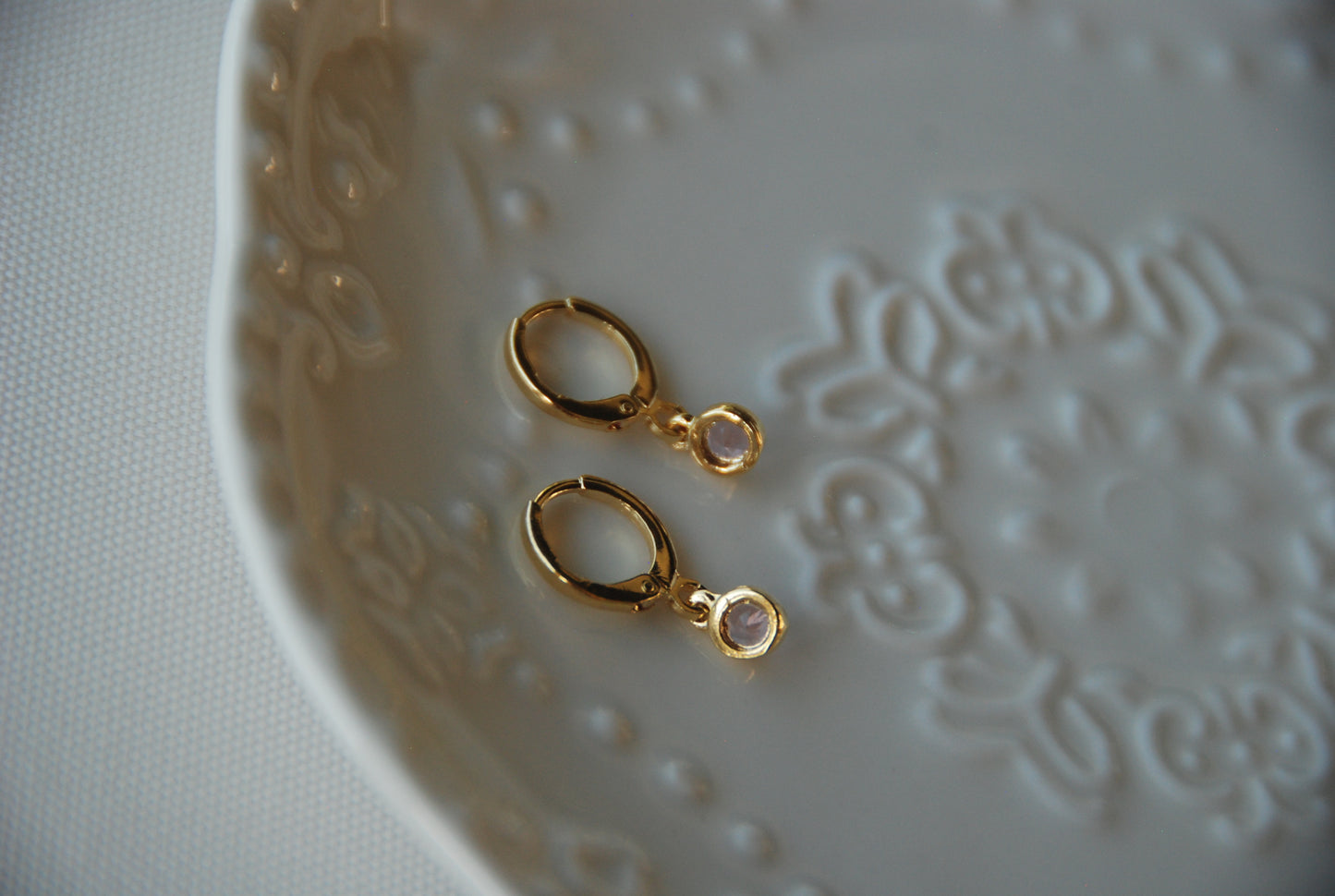 Argollita Punto Rosado