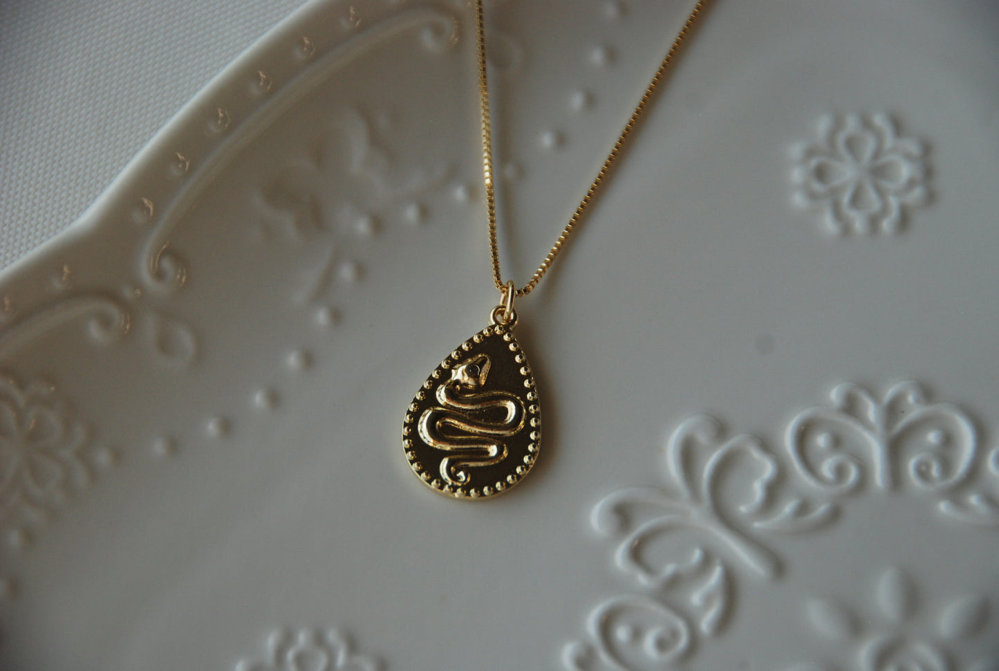 Collar Medalla Serpiente