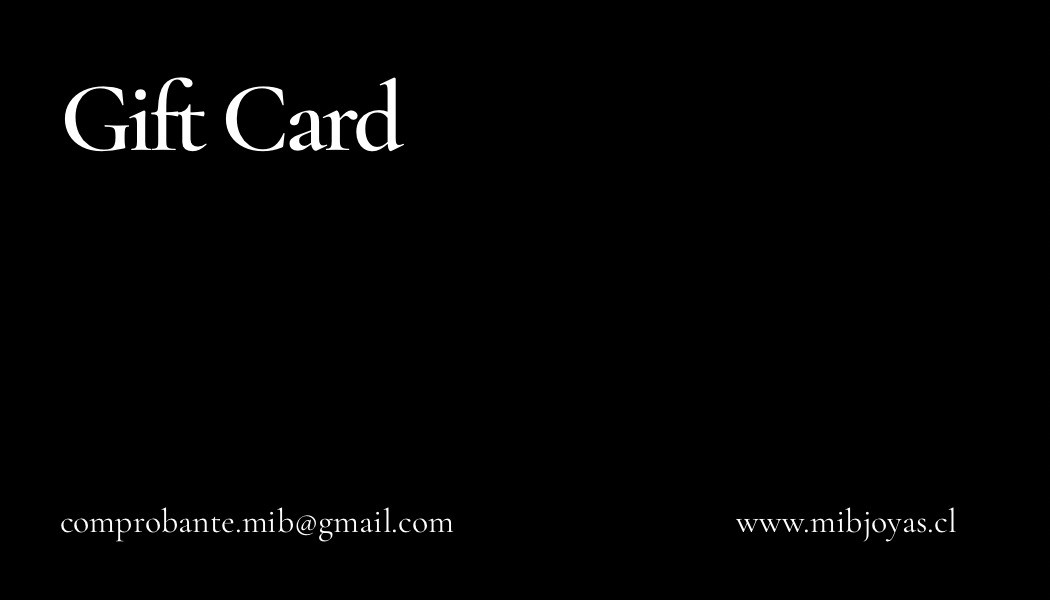 GIFT CARD MIB JOYAS MEN