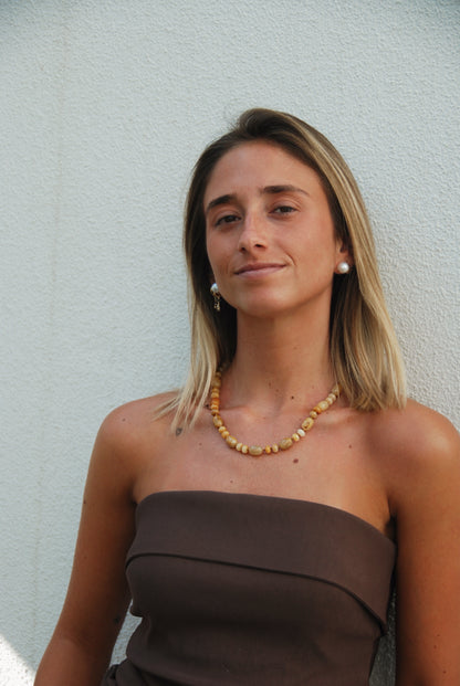 Collar Topacio Amarillo