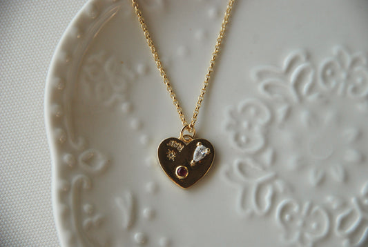 Collar Corazón Piedras