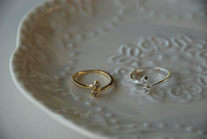 Anillo Doble Circón