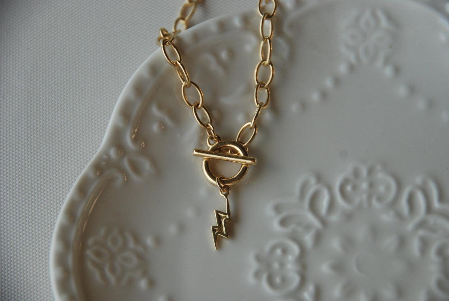 Collar Broche Argolla Rayo