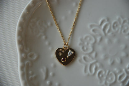 Collar Corazón Piedras