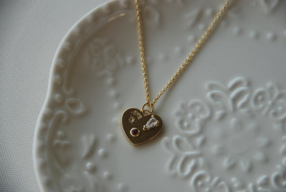 Collar Corazón Piedras