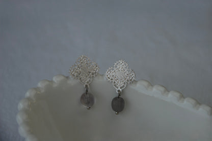 Aro Lola Piedra Plateado