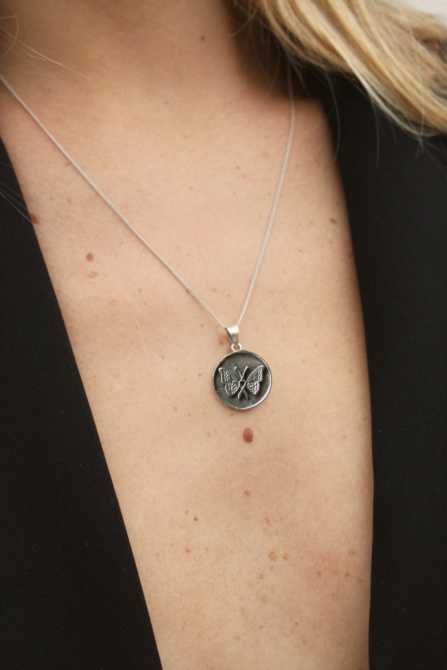 Collar Mariposa Plata 925